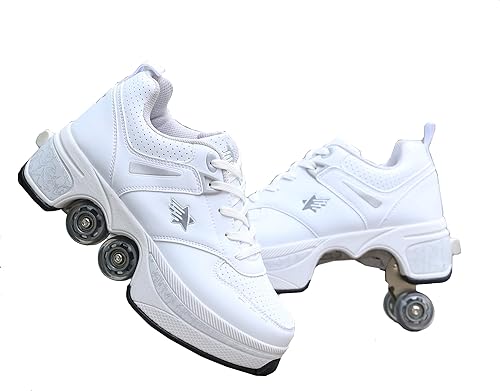 Deformation Parkour Roller Shoes 4-Wheels Parkour Children's Park