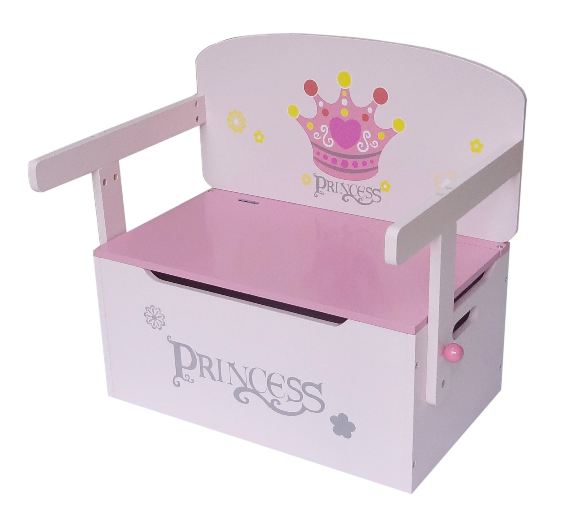 Kiddi Style 3in1 Princess Convertible Toy Box + Bench & Table + Chair