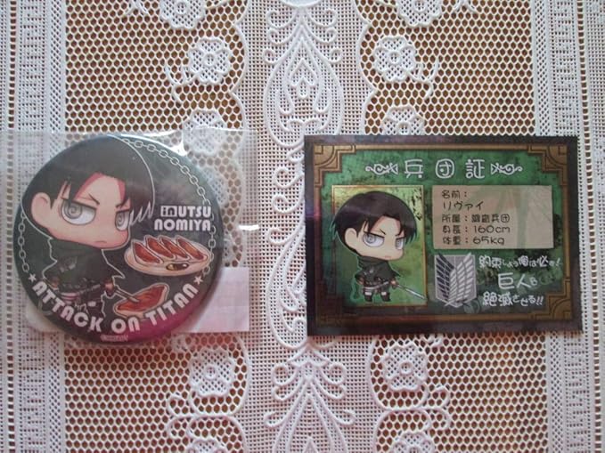 Amazon 進撃の巨人 リヴァイ 兵団証 缶バッジ 宇都宮 ちみキャラ アニメイトフェア 店舗 特典 アイドル 芸能人グッズ 通販