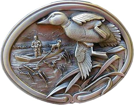 duck hunting belt buckle