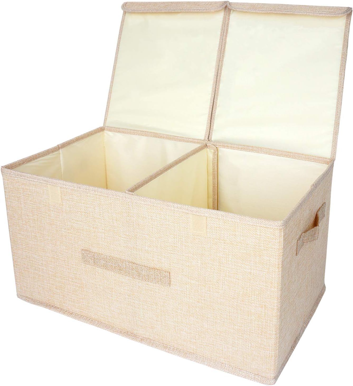 Kcilife Cube Storage Boxes with Lids Fabric Stackable Storage Boxes for Clothes and Kids Toys Storage Box Foldable Storage Box