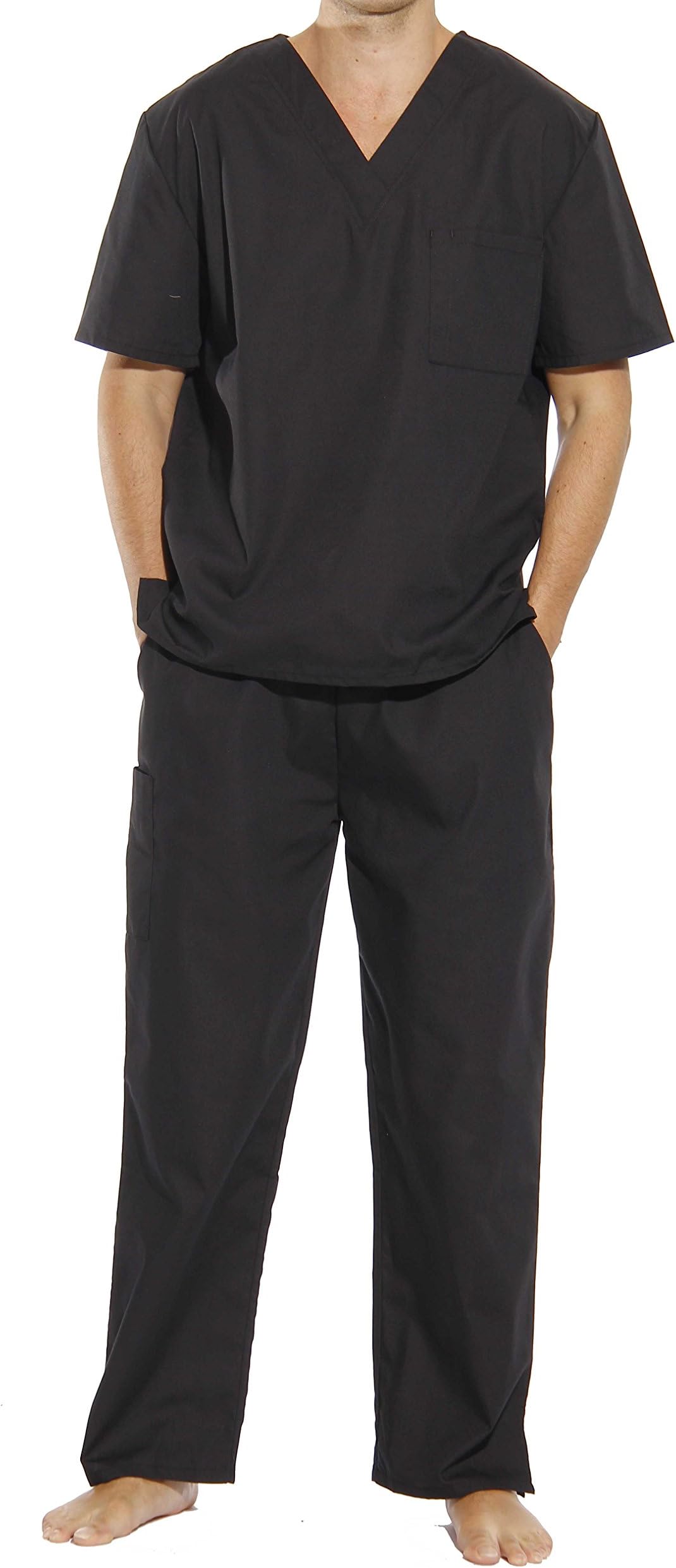Mens Unisex Scrub Sets Medical Scrubs (V-Neck)