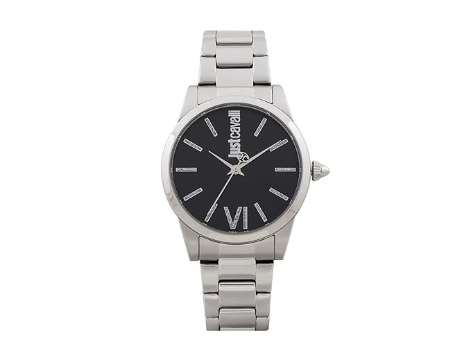 Just Cavalli Damen Analog-Digital Quarz Uhr mit Edelstahl Armband JC1L010M0075