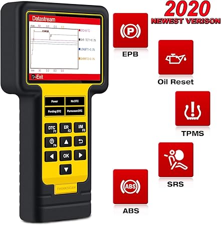 Amazon Thinkcar スキャンツール Ts600 Obd2スキャナー Abs Srs 自動車コードリーダー オイル Epb Tpms リセットサービス 車診断ツール エンジンの電源をオフにする Abs Srs警告ライト 故障診断機 車 バイク