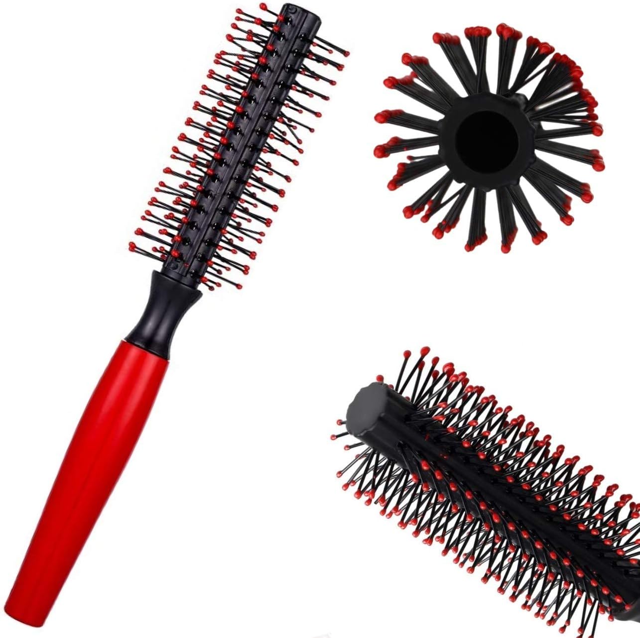 Professional Quiff Roller, AntiStatic Roll Hair Brush for Blow Drying