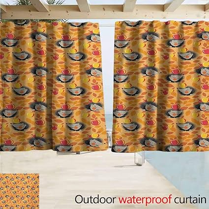 Amazon Com Xxans Kitchen Curtains Hedgehog Happy Hedgehog