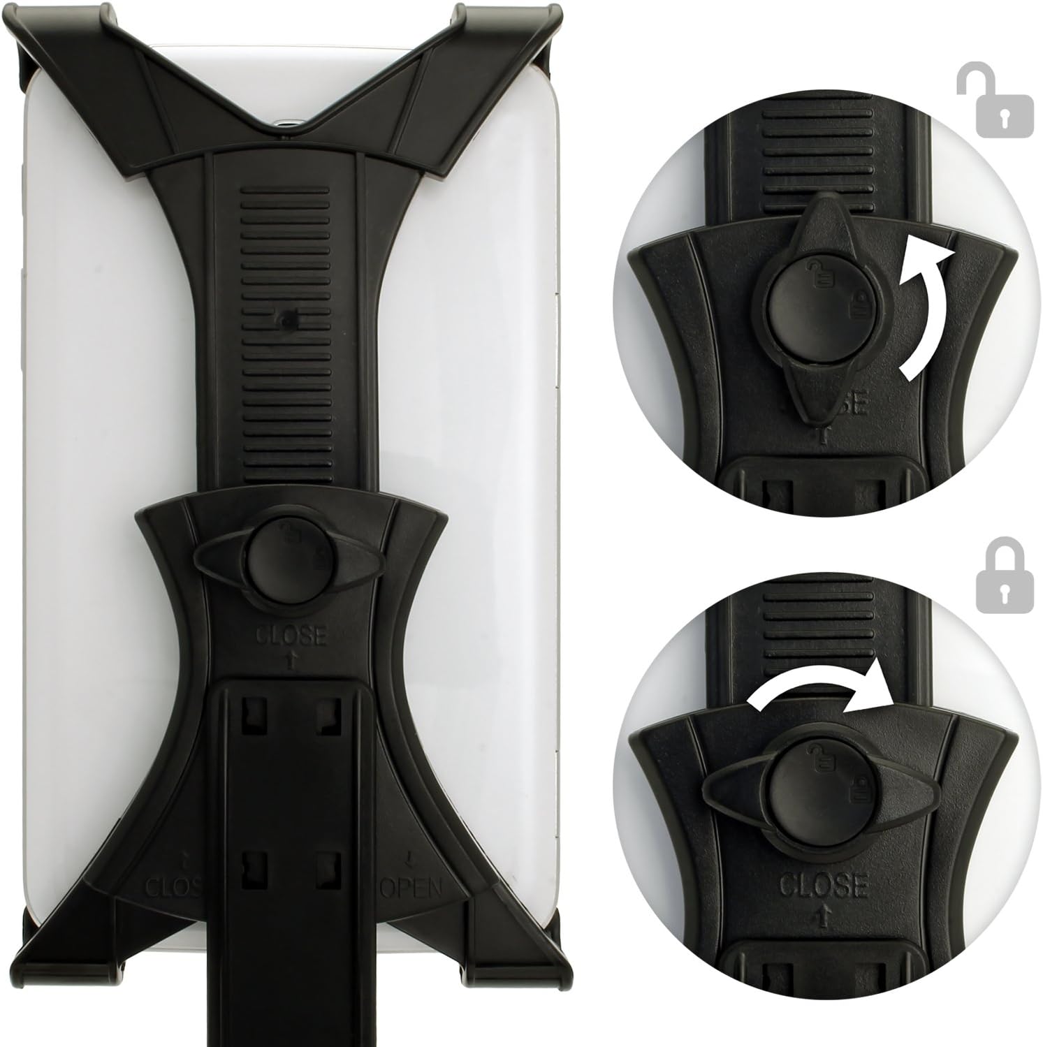 iGadgitz Universal Tablet Holder Mount Bracket for Tripods with ¼ inch screw thread, fits tablets 4.8" (12cm) - Image 4