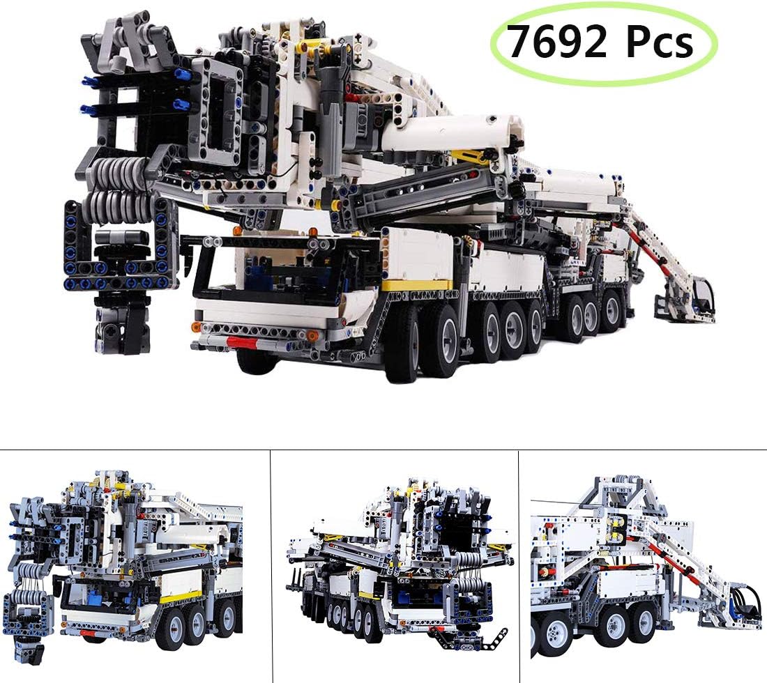 Yavso Liebherr Crane Truck Building Set for Adult, 7692pcs , STEM Construction Education Toy - Hardest Building Kit