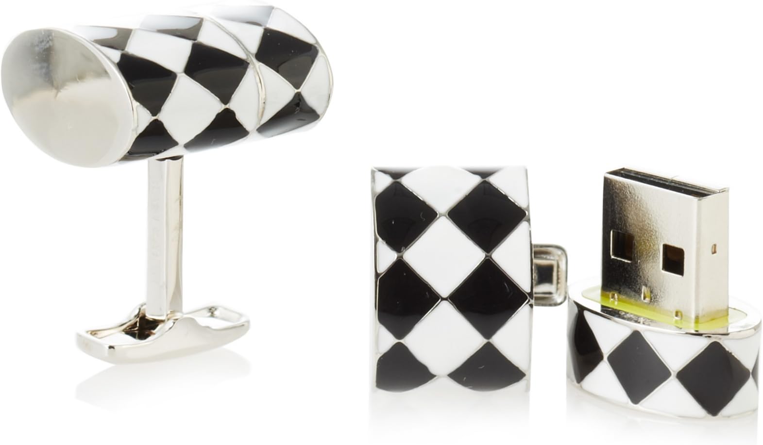 Ravi Ratan Men's Oval USB Cufflinks (8GB)