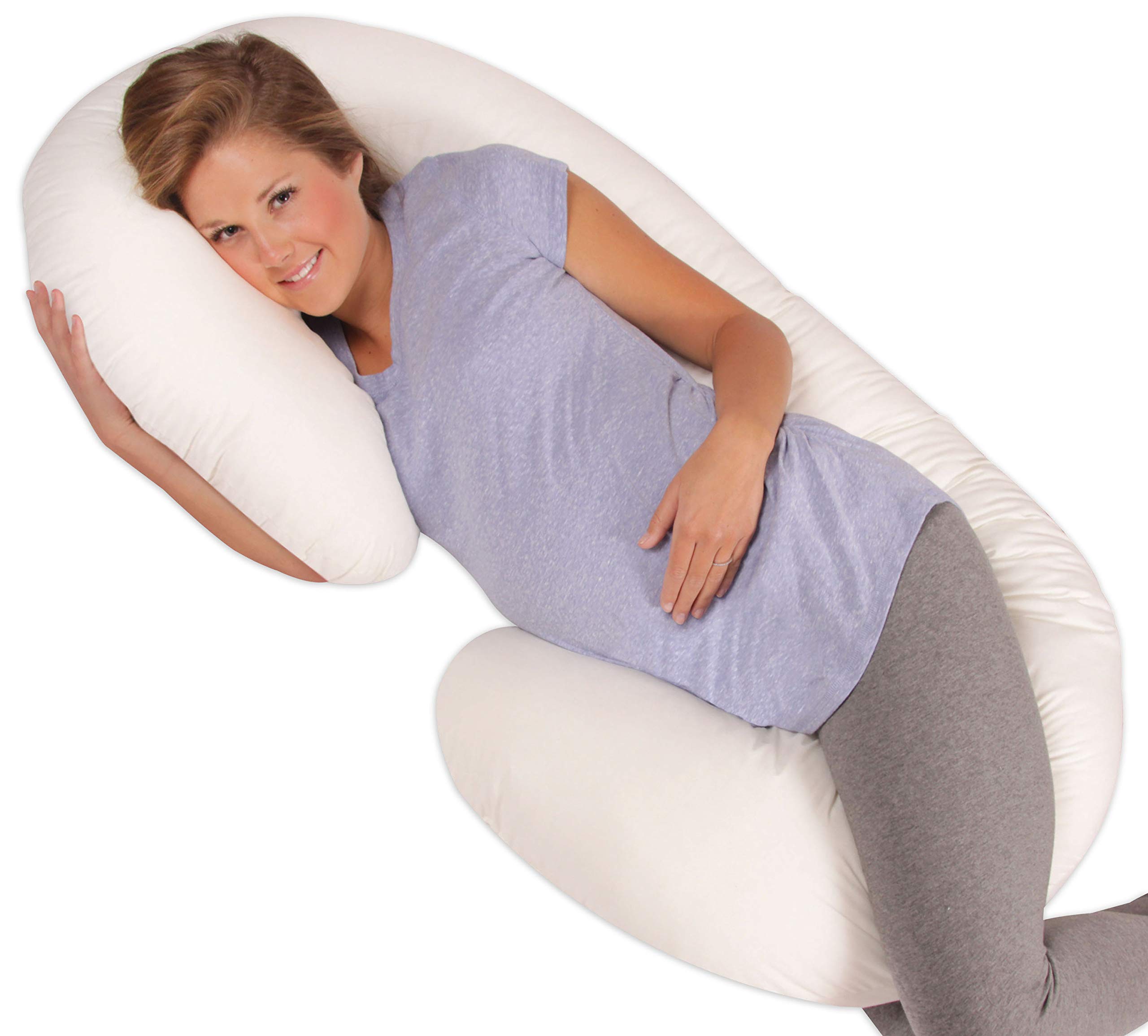 Leachco Snoogle Original Maternity Pregnancy Total Body Pillow