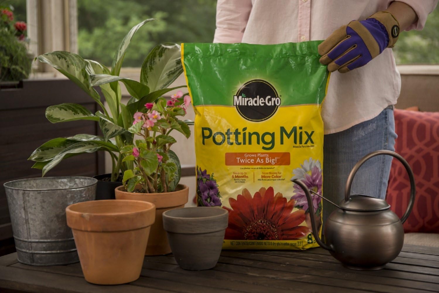 Miracle-Gro Potting Mix, 1 cu. ft. : Soil And Soil Amendments : Garden & Outdoor