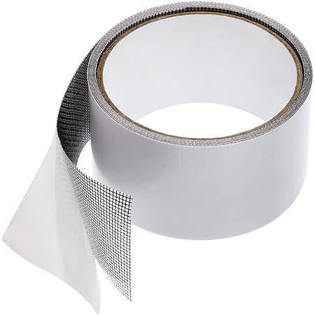 Fenster Tür Patch Reparatur Set, Fenster Tür Patch Fiberglas Stoff Masche Band mit Wasserdichter Starker Klebender Dichtung f