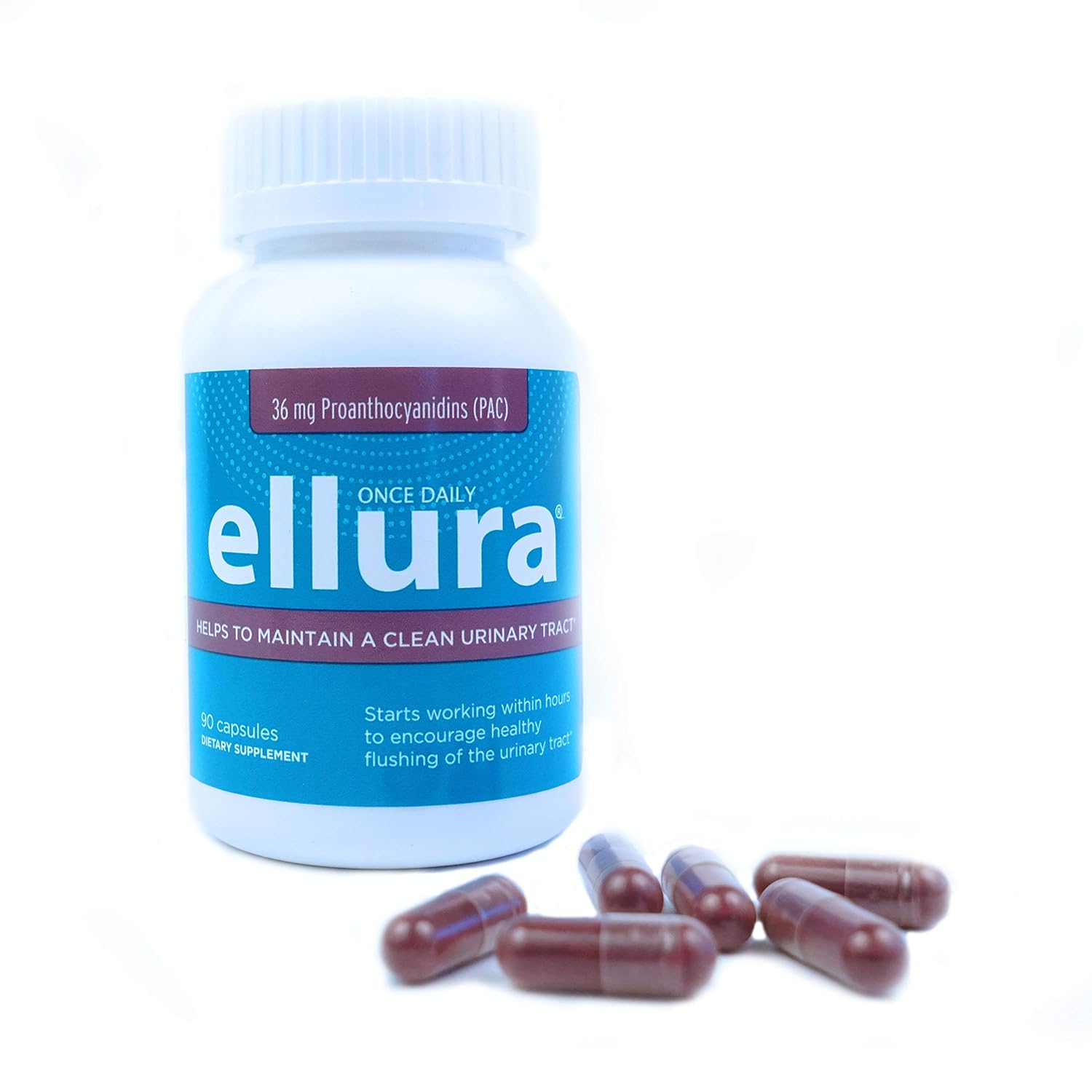 ellura 36 mg PAC (90 caps) MedicalGrade Cranberry Supplement for UTI