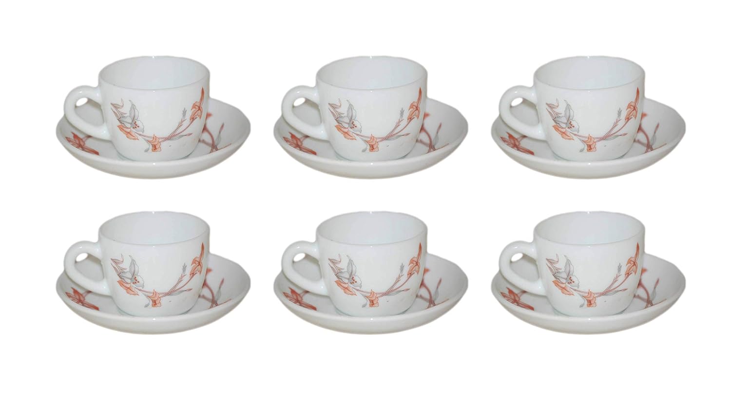 Buy LaOpala Princess Diana Tea & Coffee Cup & Saucers 110 ML Set of 6