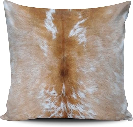 Amazon Com Keibike Pillow Case Animal Hide Skin Spotted Brown