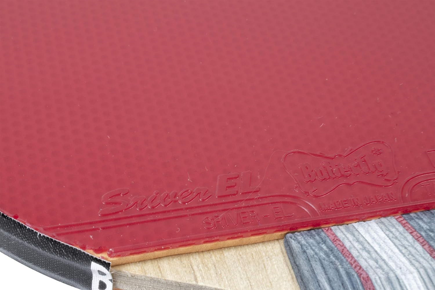 Butterfly Andrzej Grubba Blade & Sriver EL Rubber Shakehand Table Tennis Racket - Pro-Line Series - Controlled, Balanced Attack From Both Sides - Recommended For Advanced Level Players : Sports & Outdoors