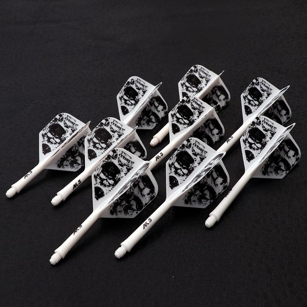 CUESOUL 3 Sets Integrated Dart Shaft and Flights,Dart Shaft Length 21mm/28mm/33mm,with exclusive pattern design