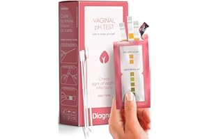 DIAGNOX HEALTH Vaginal pH Test Kit - Yeast Infection Test & BV Test Strips for Women - Accurate and Quick Results in 30 Seconds - 3 Self Tests