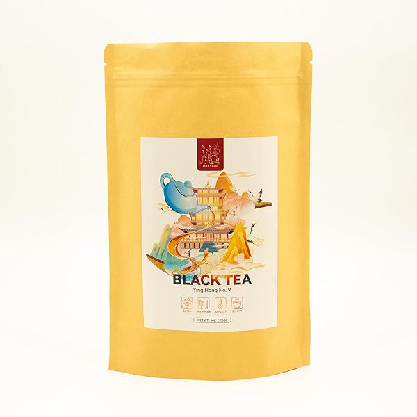HEACHI BLACK TEA LOOSE LEAF YINGHONG NO.9 FROM CHINA MORNING TEA AFTERNOON TEA ENGLISH BLACK TEA/6.0 OUNCE(170G)