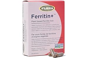 Flora Ferritin+ Delayed-Release Iron Supplement - Plant-Based Iron Supplement - Blood Cell & Energy Support - Vegan & Gluten-