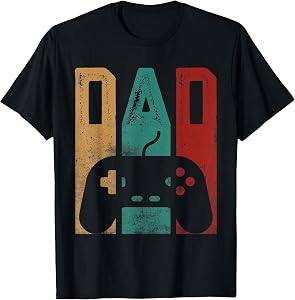 Video Game Controller Dad Retro Fathers Day T-Shirt
