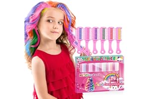New Hair Chalk Comb, Washable Temporary Hair Color Dye for Birthday Party DIY, Christmas, Upgrade
