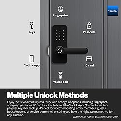 YoLink Smart Lever Lock, Smart Handle Lock, Door