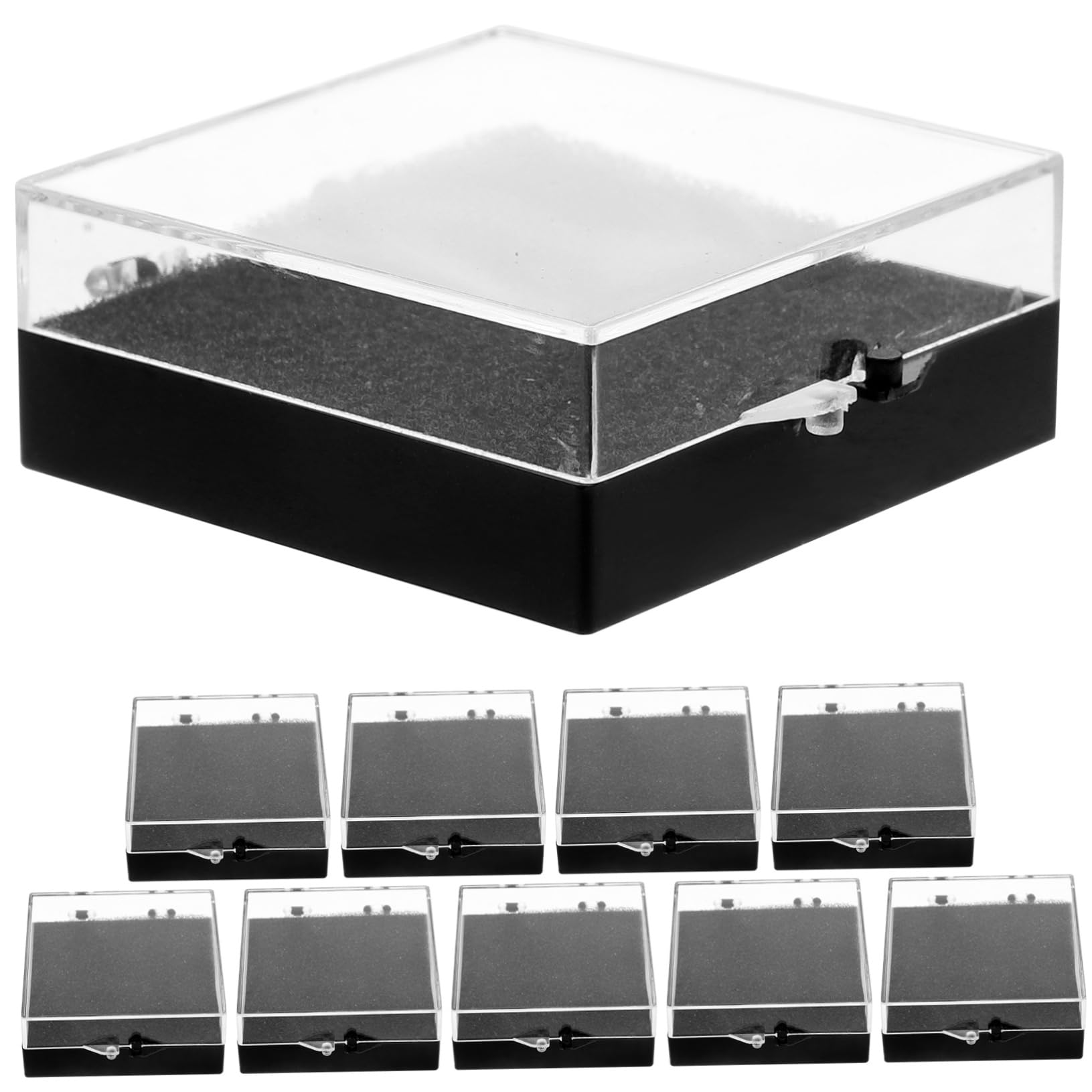 10pcs Box Box Badge Case Pin Badge Display Case Case Badge Packing Case Badge Organizer Badge Holder Small Badge Boxes Badge Storage Cases Lapel Pin Packing Case