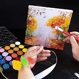 Zngou Clear Acrylic Paint Palette 25x15cm Non-Stick Oval Art Tray view 5
