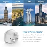 Loydia 2 Pack US/EU to UK Plug Adaptor 13A Fuse Travel Converter Type view 3