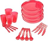 MUQU 21pcs Picnic Set - Lightweight Dinnerware for Camping & BBQ view 3