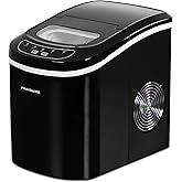 FRIGIDAIRE EFIC101-BLACK Portable Compact Maker, 26 lb per Day, Ice Making Machine, Black