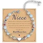 Freeunfet Women's Beaded Stretch Bracelets - Inspirational Sometimes You Forget You're Awesome Friendship Jewelry, Dainty Birthday Gift for Best Friends, Mom, Sister, Daughter