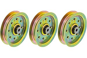 8TEN Flat Idler Pulley for MTD Cub Cadet RZT 50 L54 42 S50 Troy-Bilt GT54 TB2450 756-04129B 956-04129C 3 Pack
