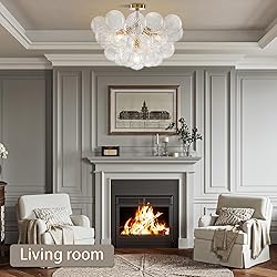 YIHANTLZ Nordic Bubble Ball Semi Flush Mount