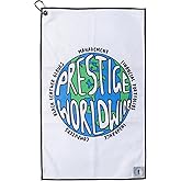 U Suck at Golf Funny Golf Towel for Bag - Super Absorbent Microfiber, Quick-Dry, Waffle Texture & Unique Design Prints to Stand Out on Golf Course | Prestige Worldwide Towel - 25" x 15"