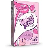 Wyler's Light Singles To Go Powdered Drink Mix, Cotton Candy, 8 Packets | Sugar Free, Watertok Drink Mix Packets to Flavor Water, Caffeine Free, Water Flavor Packets, 1 Box with 8 Packets Each