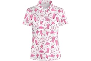 HUURAY Womens Golf Shirt Women Polo Shirts Golf Outfits for Women Golf Gifts for Golf Lover Shirts for Women Golf Apparel