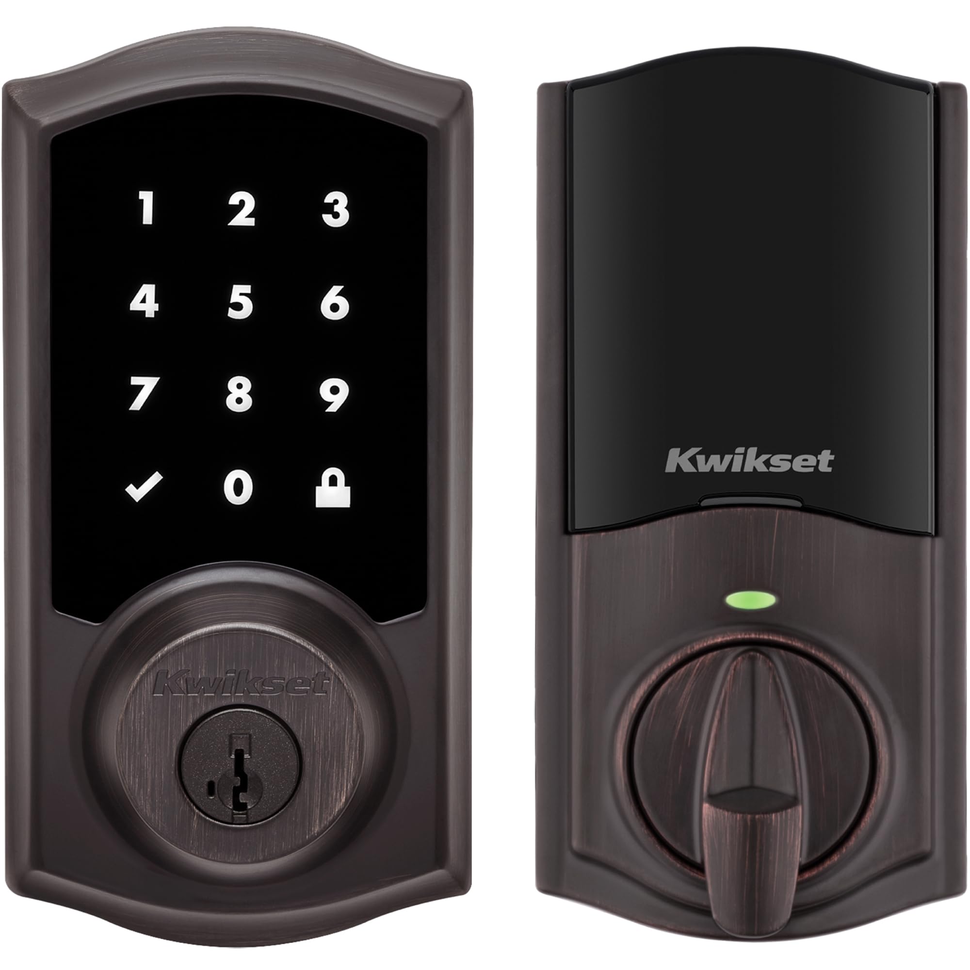 Photo 1 of (incomplete)(parts only) Kwikset HomeConnect 918 Traditional Z-Wave Long Range Enabled Touch Screen Lock Works with Ring Alarm