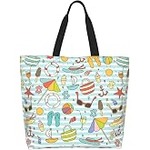 OLUSENMO Tote Shoulder Bag Large Durable Reusable Eco-friendly Handbag Lightweight Stylish for Daily Use-19.7x15.7x5.9 Inch