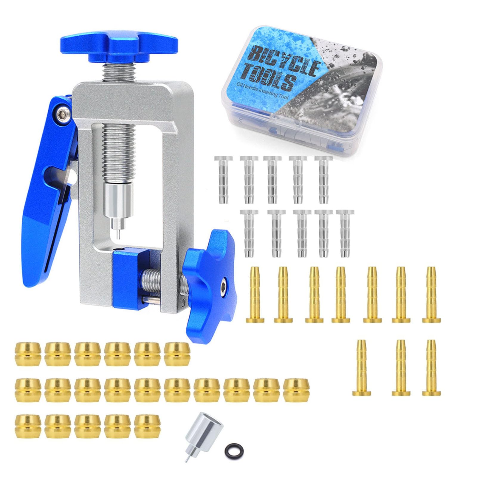 Bike Hydraulic Hose Cutter and Hose Barb Olive Head Press in Insertion Tool