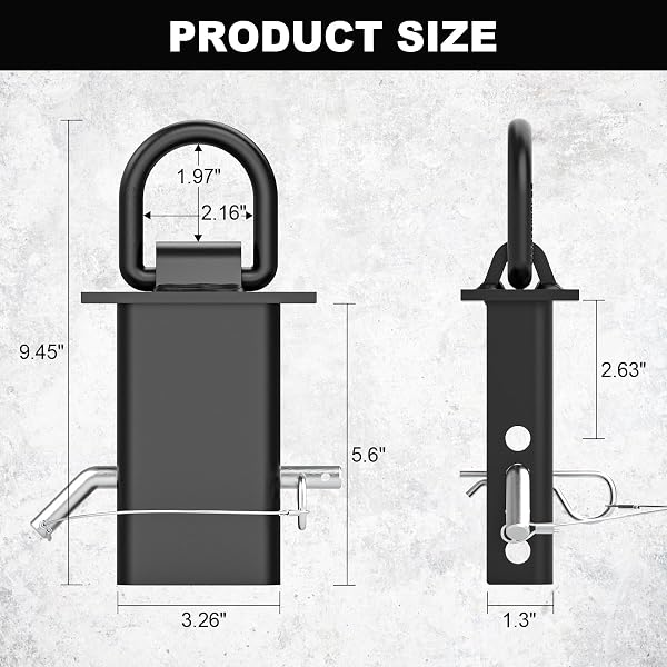 STAKE POCKET TIE DOWN 1/2“ D RINGS 6 PCS, HEAVY DUTY STAKE POCKET TIE DOWN D RINGS FOR FOR FLATBED CARGO TRUCKS AND TRAILERS, ADJUSTABLE UTILITY TRAILER ACCESSORIES WITH ANTI-LOSS PIN, 12000 LBS