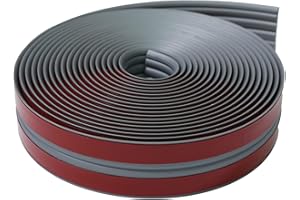 JSIWOTH 20 Ft Multifunctional Molding Trim, Peel and Stick Trim Flexible, Inside &Outside Corner Trim, Caulk Strip for Wall Floor Window Door Ceiling Waterproof Self-Adhesive Gray