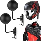 PUERSI Helmet Holder Wall Mount - 180° Rotation Helmet Hanger for Motorcycle Bike Racing Outerwear Sports Gear Display