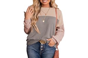 Eytino Plus Size Sweatshirt for Women Striped Colorblock Long Sleeve Crewneck Casual Loose Pullover Shirt Top(1X-5X)