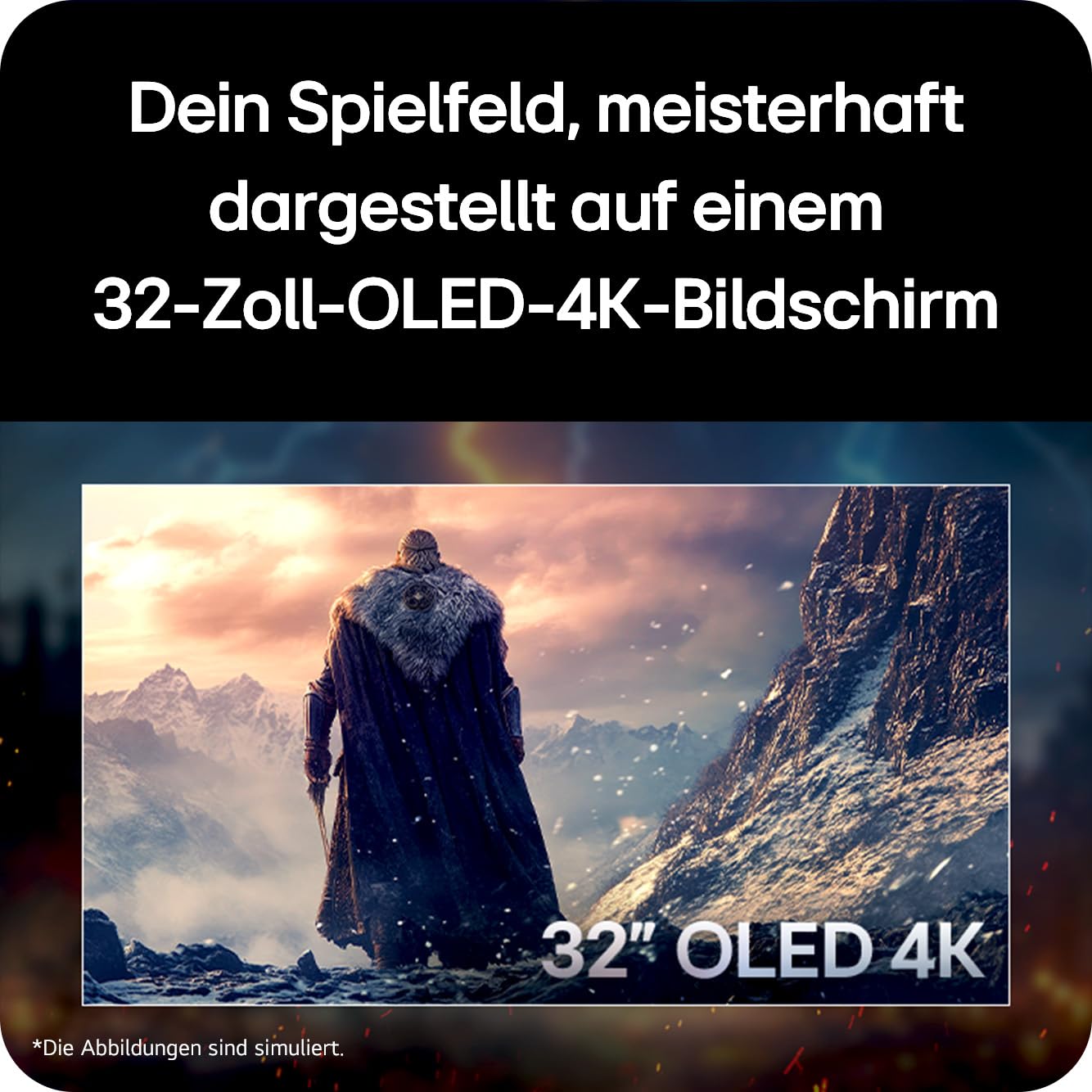 LG Ultragear 32GX850A-B 32 Zoll OLED Gaming Monitor, 4K UHD, 165Hz/330Hz Dual Mode, 0,03 ms, HDR10, DisplayHDR True Black 400, AMD FreeSync Premium Pro, HDMI 2.1, Schwarz 3