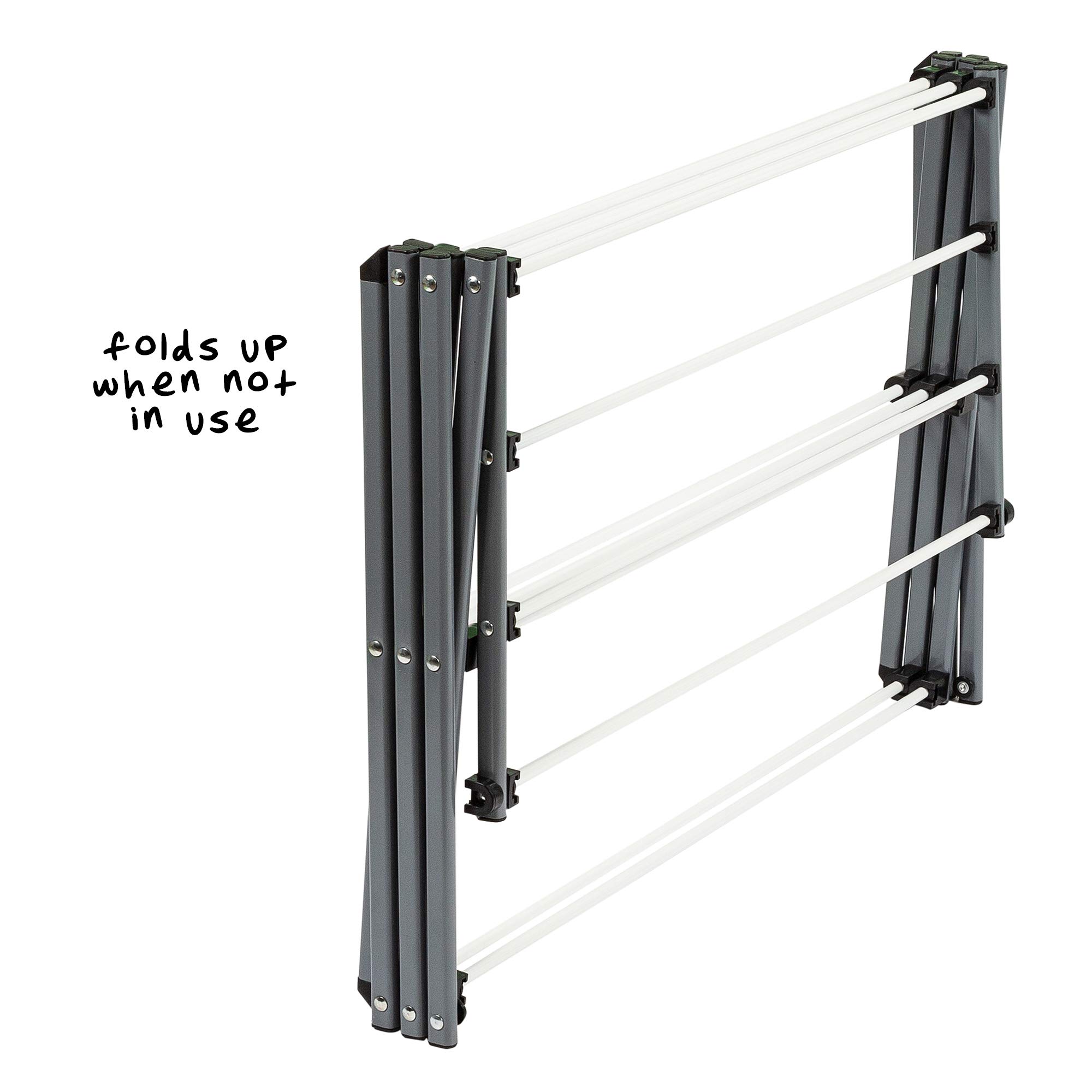 Honey-Can-Do Large Folding Drying Rack, Silver/White