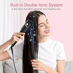 Enhanced Ceramic Hair Straightener Brush by