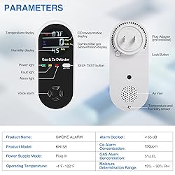 4-in-1 Portable Carbon Monoxide & Combustible Gas