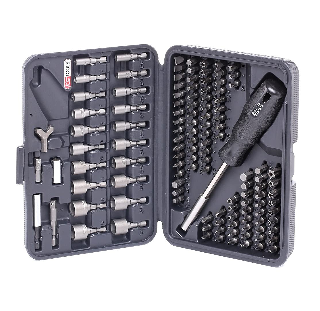 KS Tools 911.2085 1/4-inch Classic Security Bit Set (122 Pieces)